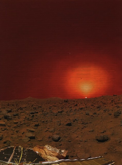 Sonnenaufgang auf dem Mars